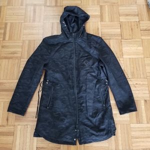 MSB Black Camoflage Lined Raincoat